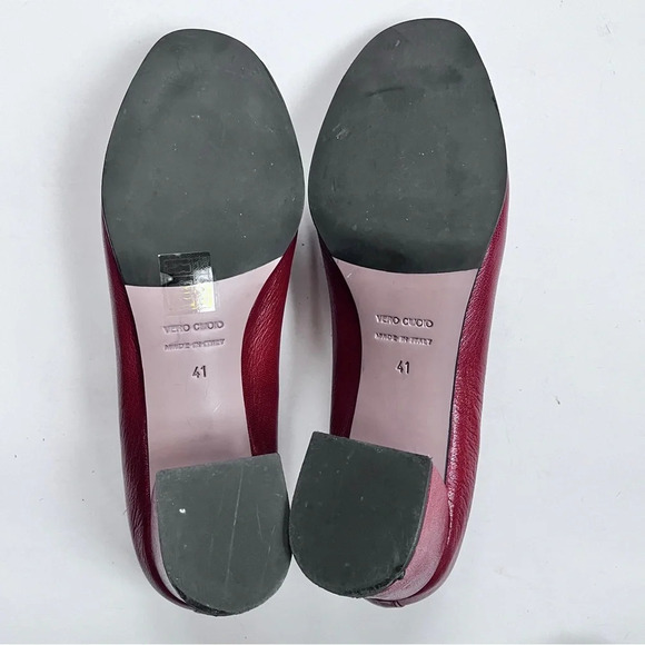 L’idea By Lori Minimalist Grandma Leather Chunky Heel Pump Size 41 US 11 - Picture 13 of 14